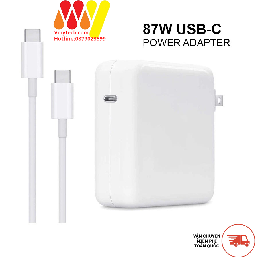 Sạc USB-C Power Adapter 87W (kèm dây sạc Type-C) Chính Hãng