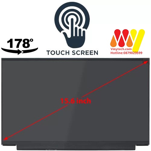 LCD, Màn Hình 15.6inch Cảm ứng đa điểm, viền to , dùng cho Dell, hp, ...