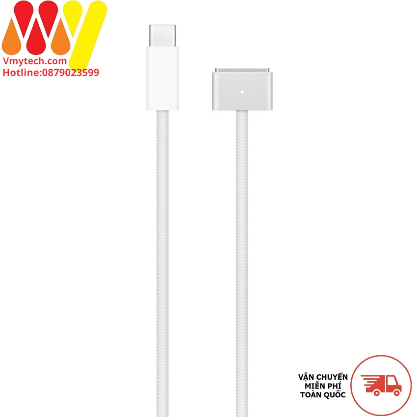 Dây Sạc Chân T Dài 2m-3m đầu nối MagSafe 3 từ tính Chính Hãng Apple