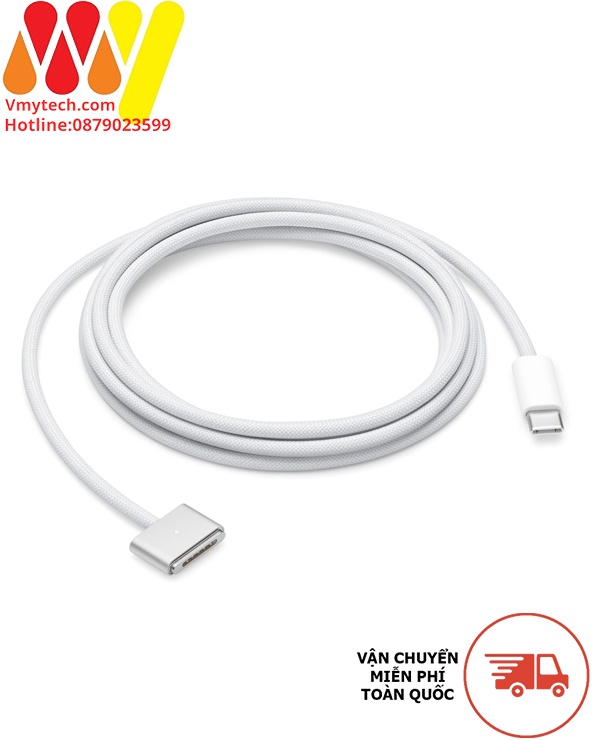 Dây Sạc Chân T Dài 2m-3m đầu nối MagSafe 3 từ tính Chính Hãng Apple