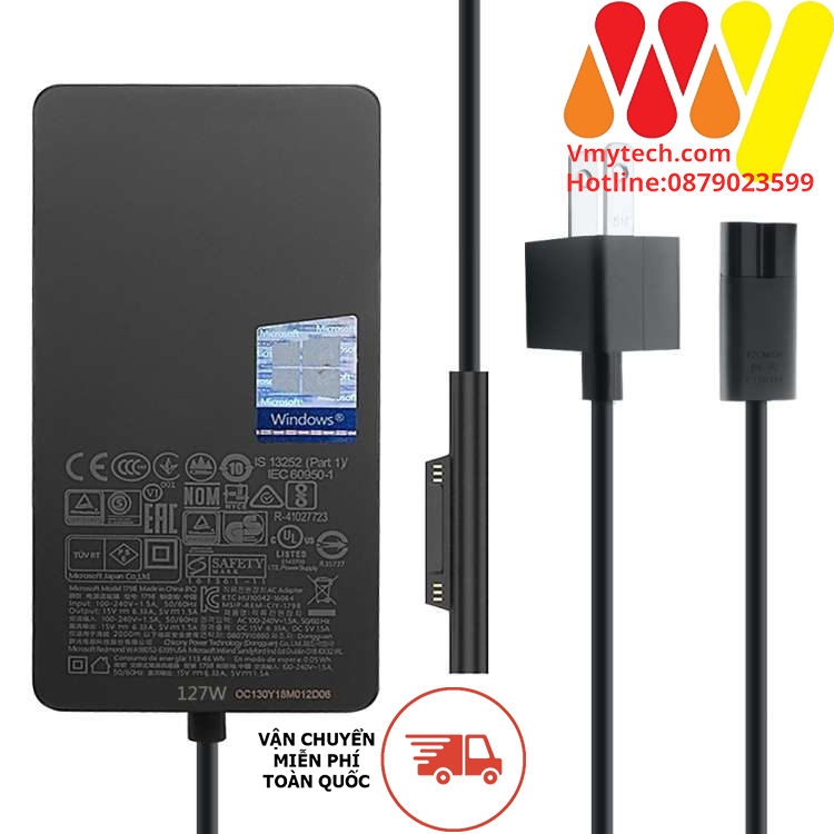 Adapter, Sạc Microsoft Surface Book 3 15V-8A