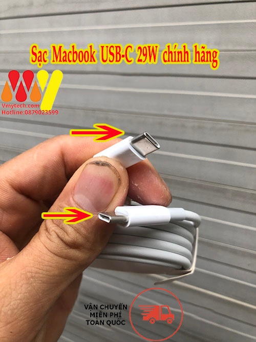 Adapter, Sạc Macbook 29W 2015 type C, Chính Hãng