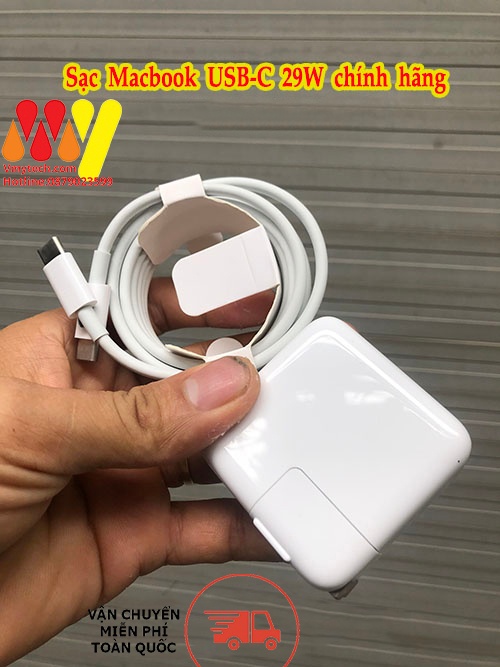 Adapter, Sạc Macbook 29W 2015 type C, Chính Hãng