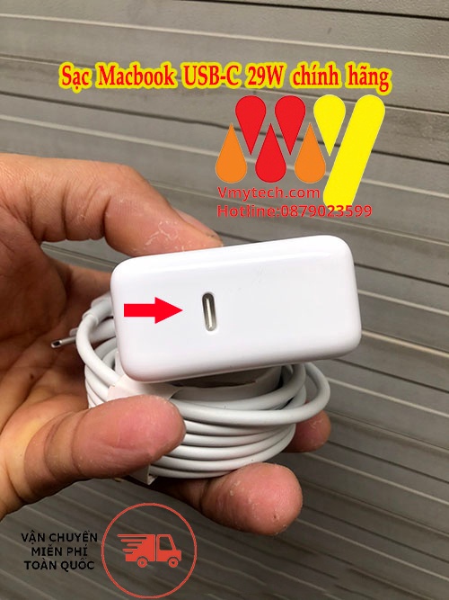 Adapter, Sạc Macbook 29W 2015 type C, Chính Hãng
