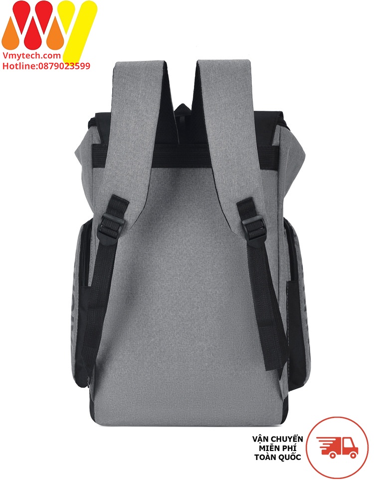 Balo NK Size đại 17.3 inch Xám Đen, Balo NK Big Size, Siêu Nhẹ Giá Rẻ Vô Địch