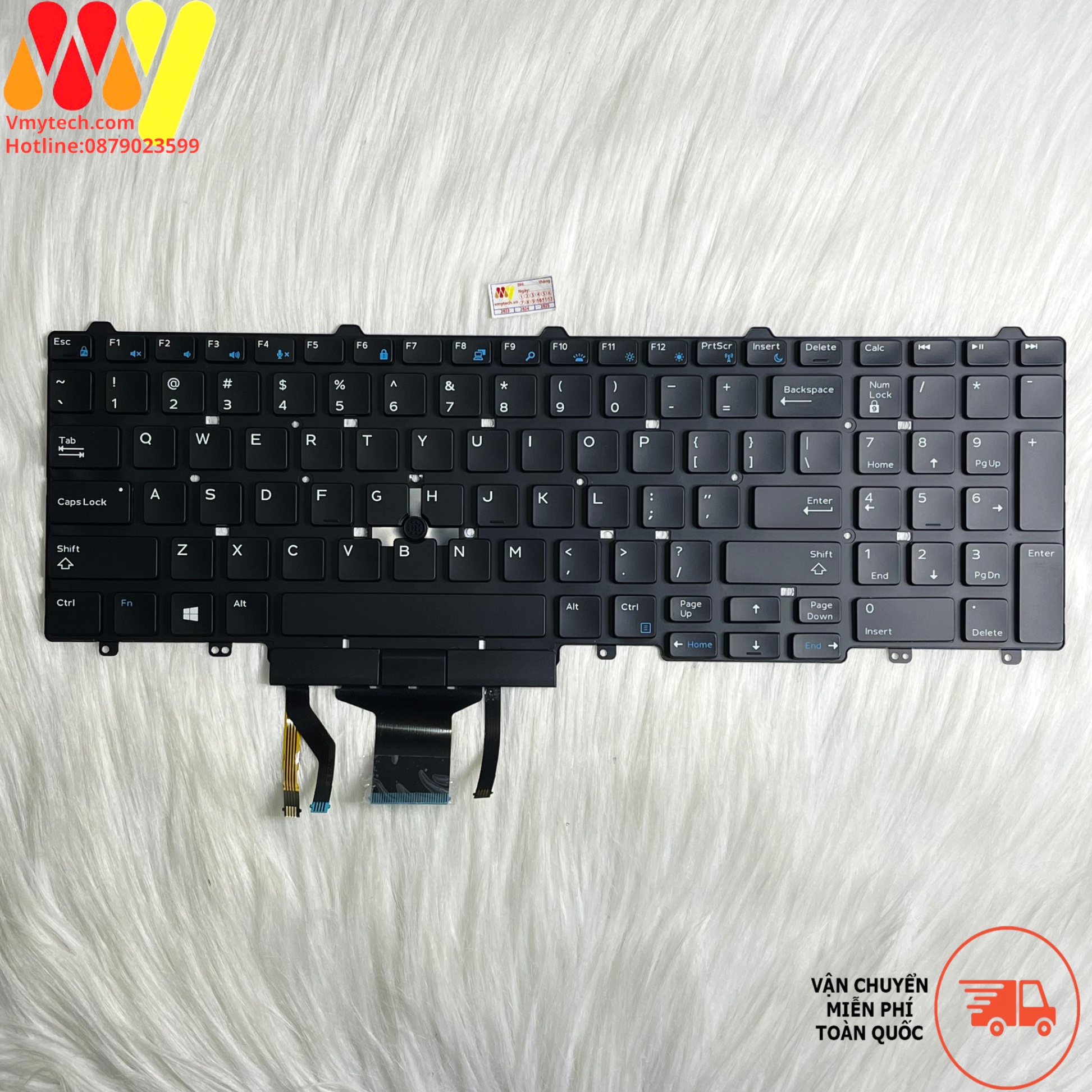 Bàn phím laptop Dell Precision 3510 M3510 7510 7710 Led có Chuột