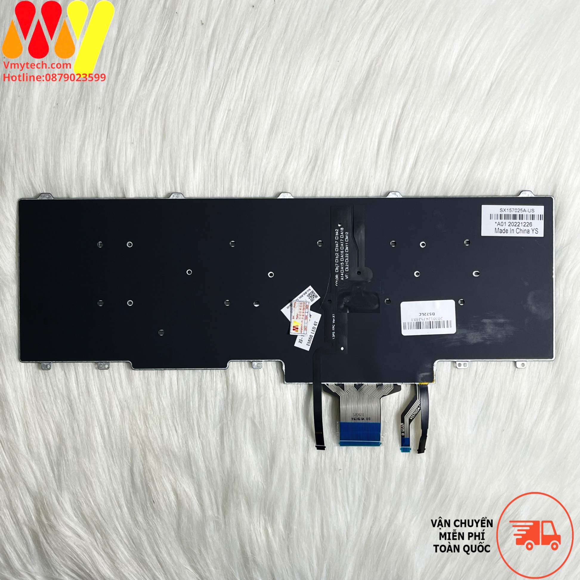 Bàn phím laptop Dell Precision 3510 M3510 7510 7710 Led có Chuột