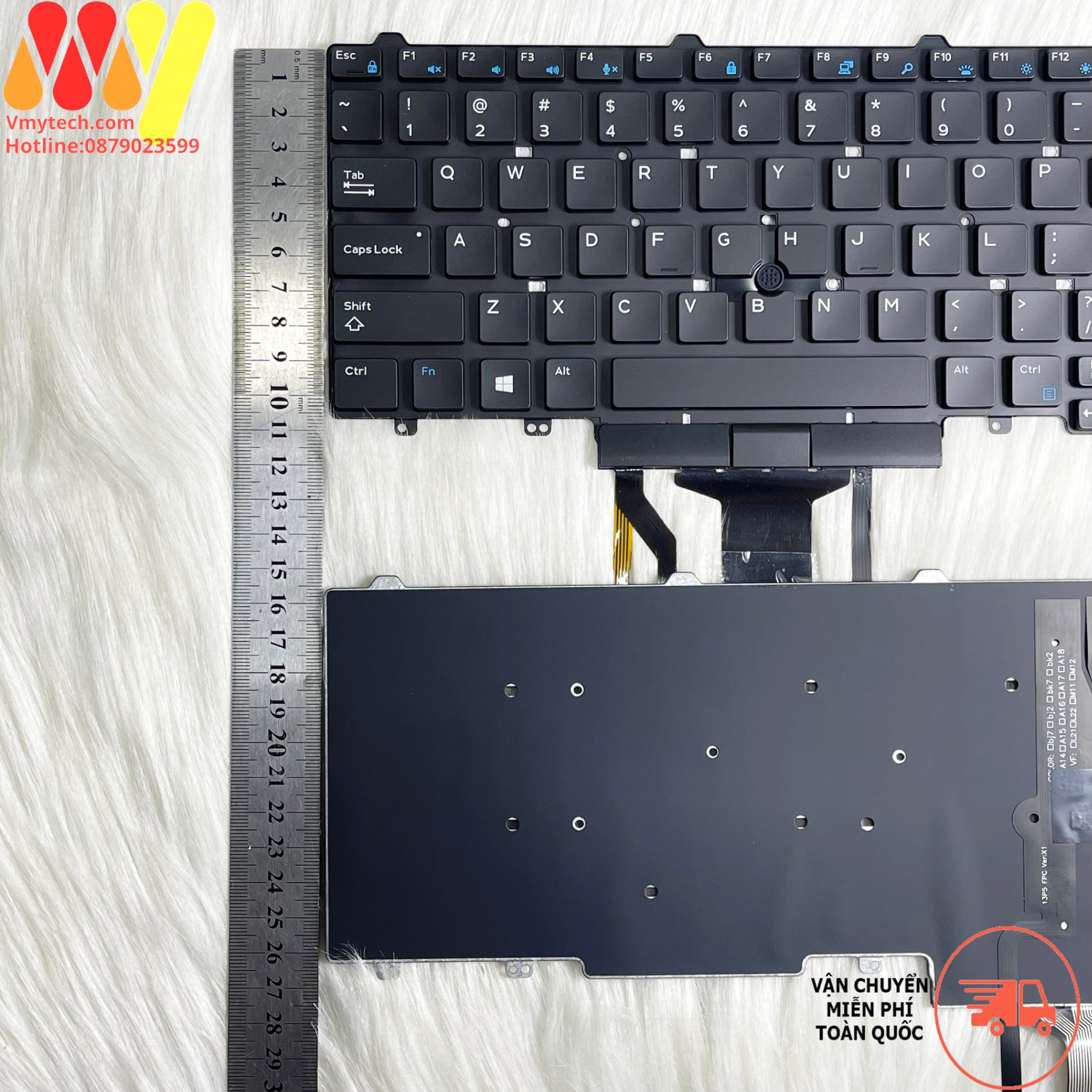 Bàn phím laptop Dell Precision 3510 M3510 7510 7710 Led có Chuột