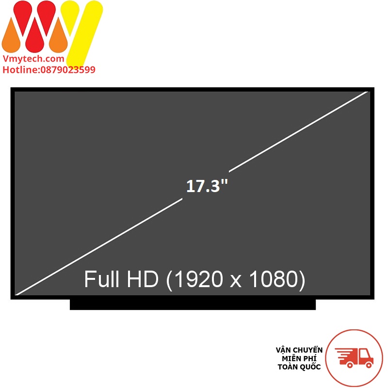 LCd, Màn hình 17.3inch Led mỏng 30 PIN dùng cho mã : LP173WF4 (SP) (D1), N173HCE-E31 Rev C1