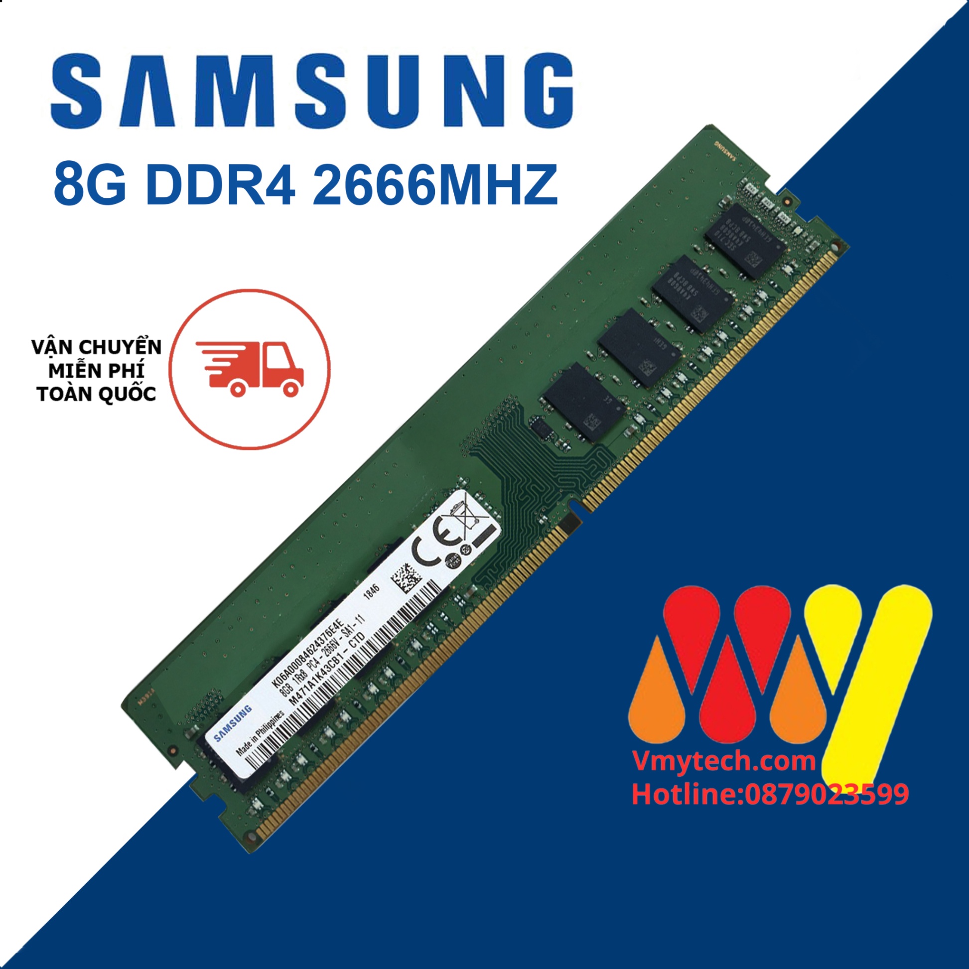 Ram PC4 DDR4 8G Bus 2666 new Bh 36T