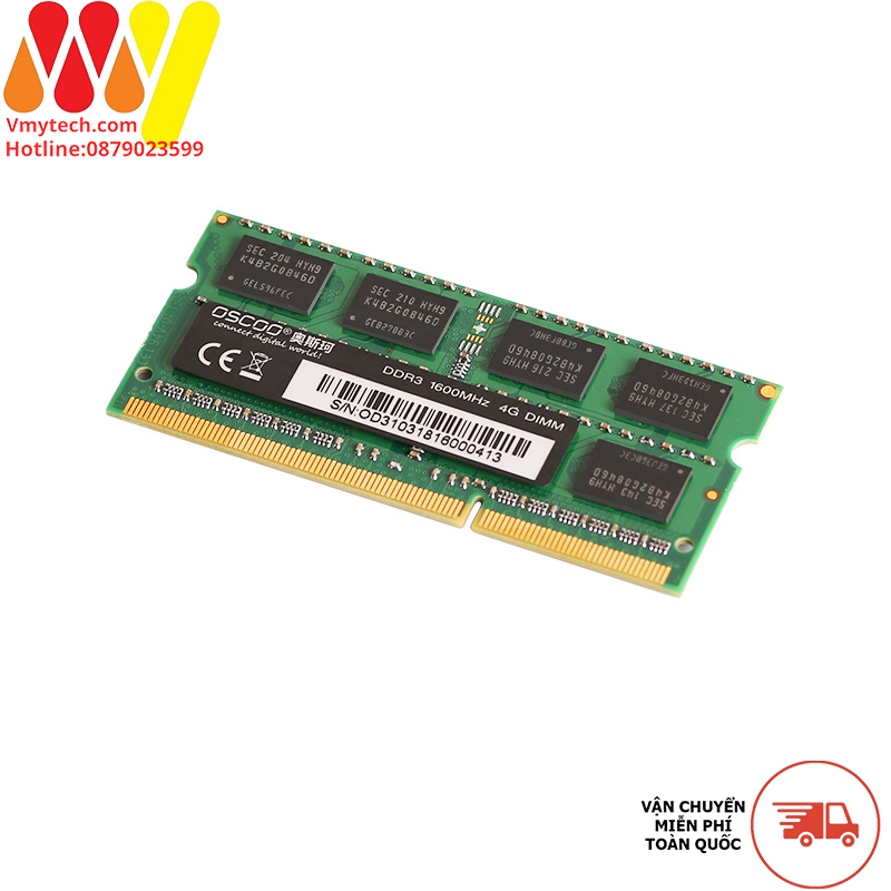 RAM LAPTOP SAMSUNG/HYNIX DDR3 / PC3 4GB/1600 NEW