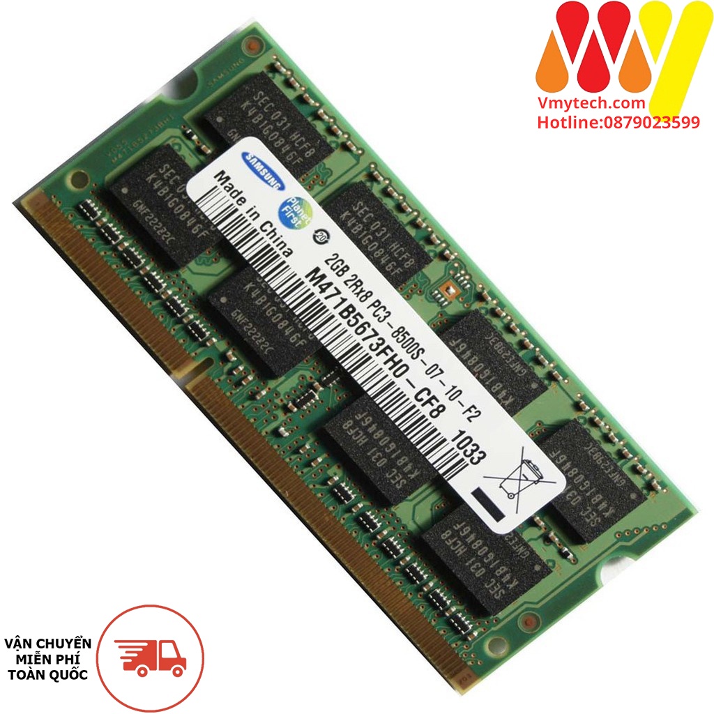 Ram laptop DDR3 2GB - bus 1333 Pc3 Bóc máy