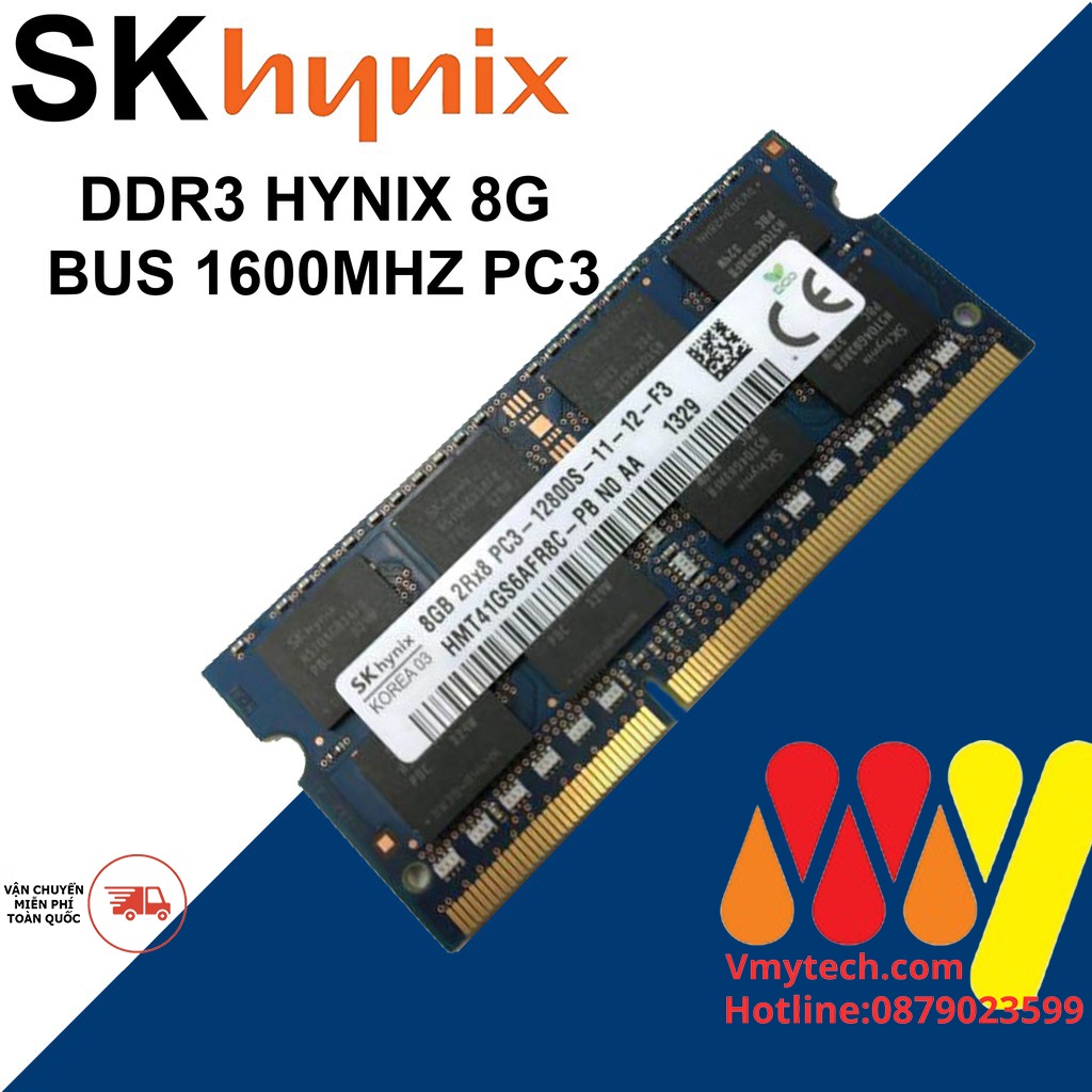 RAM LAPTOP SAMSUNG/HYNIX DDR3 / PC3 8GB/1600 NEW