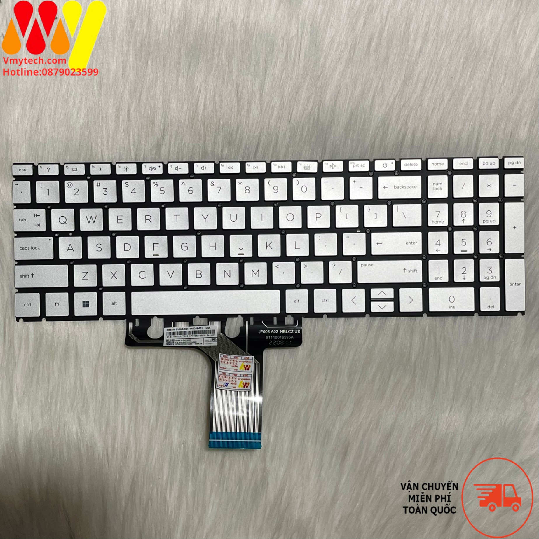 BÀN PHÍM HP Pavilion 15-EG 15-EH 15-EG0000 EG0010nr EG0067ST ER 17-CP G7H TPN-Q246 Q245 - Bạc