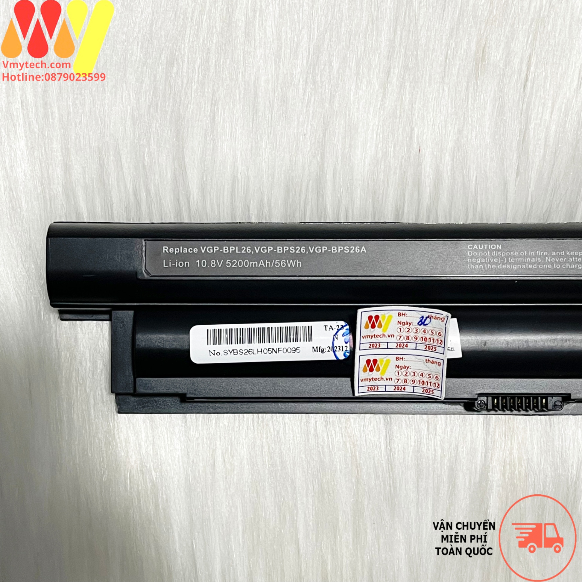 Pin Laptop Sony Vaio BPS26 PCG-61A14L PCG-61A12L PCG-61A13L PCG-71613L PCG-71614L