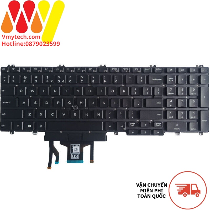 Bàn phím laptop Dell Latitude 5500 5501 5510 5511