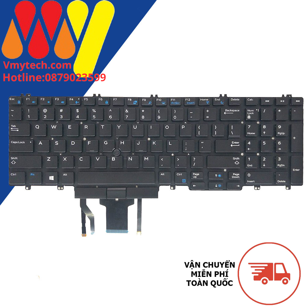Bàn phím laptop Dell Precision 7530 7730 75407740 M7530 M7730