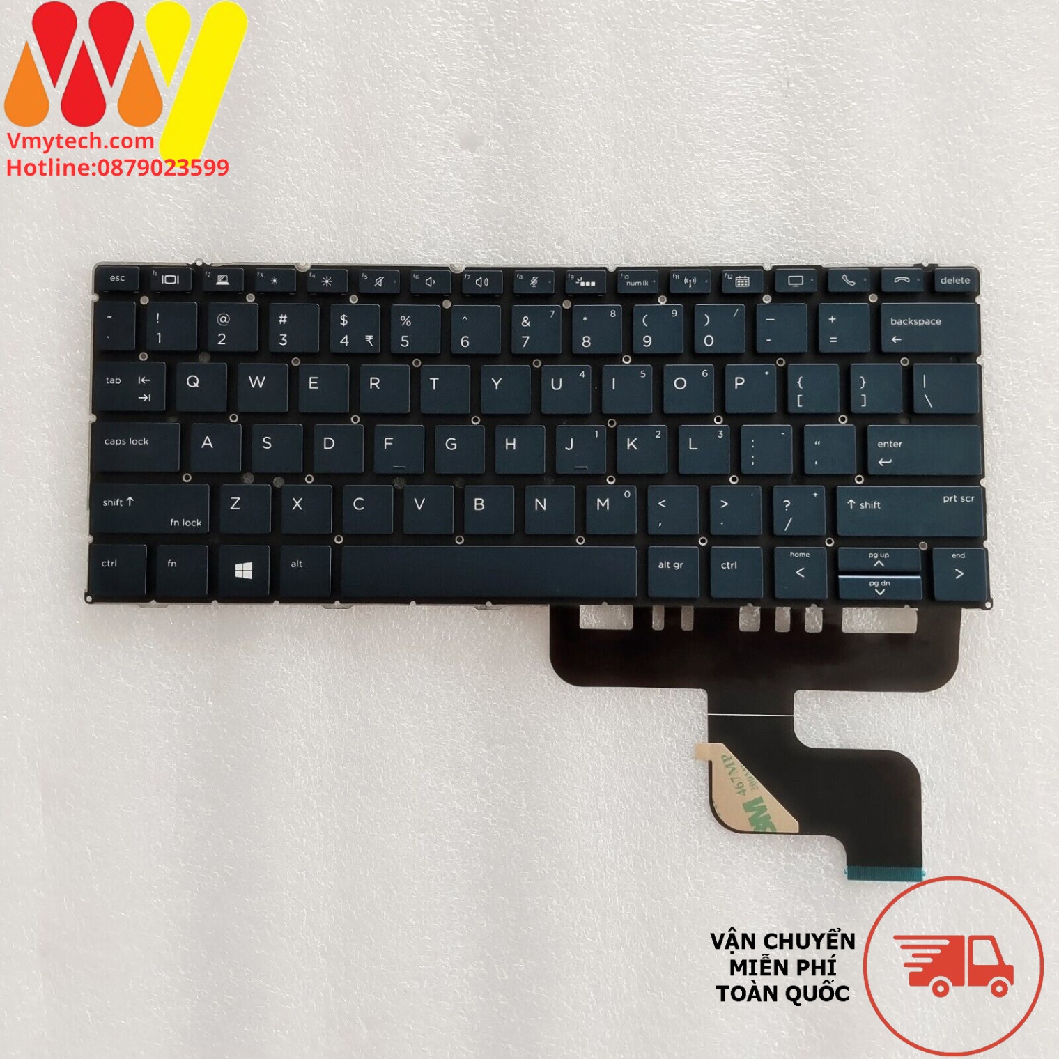 Bàn phím laptop HP Elite Dragonfly G2 Có Led