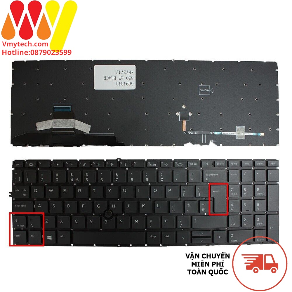 Bàn Phím Laptop HP 850-G7 845-G7 855-G7 850-g8 led
