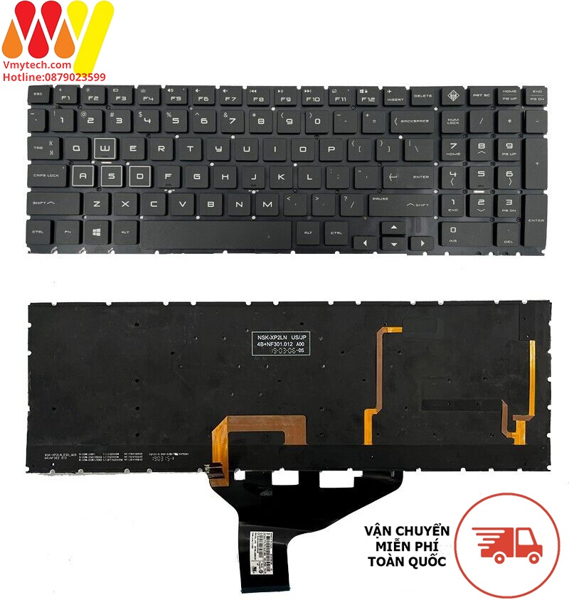 Bàn phím laptop Hp Omen 15-dc 15t-dc 15-dc000 15t-dc000, 15-dh 15t-dh 15-dh000, 15t-dh000