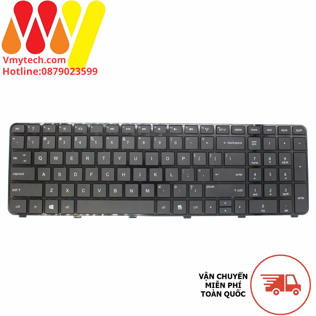 Bàn phím laptop HP Pavilion DV7, DV7t, DV7-6000, DV7-6100 – DV7-6000
