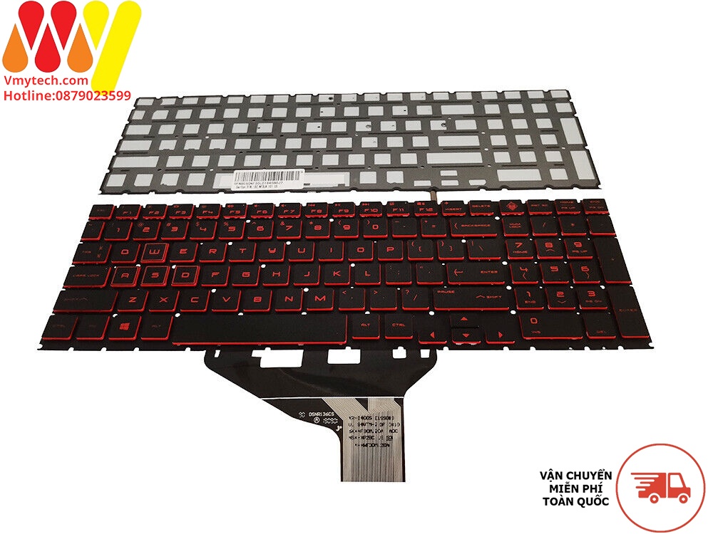 Bàn phím laptop Hp Omen 15-dc 15t-dc 15-dc000 15t-dc000, 15-dh 15t-dh 15-dh000, 15t-dh000