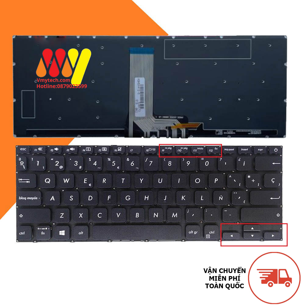 Bàn Phím laptop ASUS F415 F415EA F415JA F415FAC F415JF ĐEN