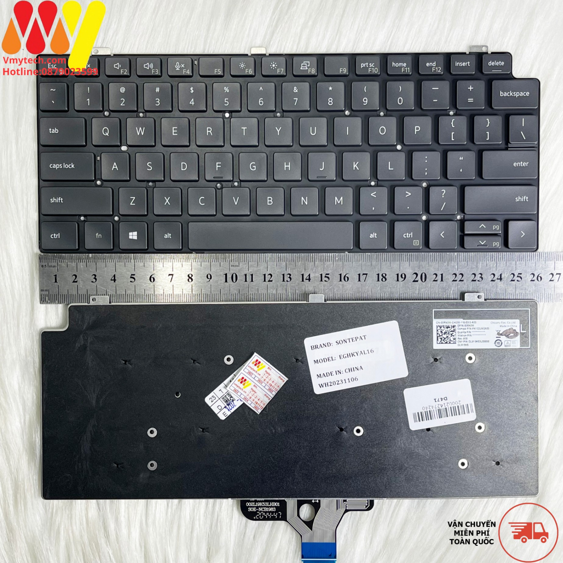 Bàn phím laptop Dell Latitude 5320 5330 7310 7320 7330 (CÓ ĐÈN)