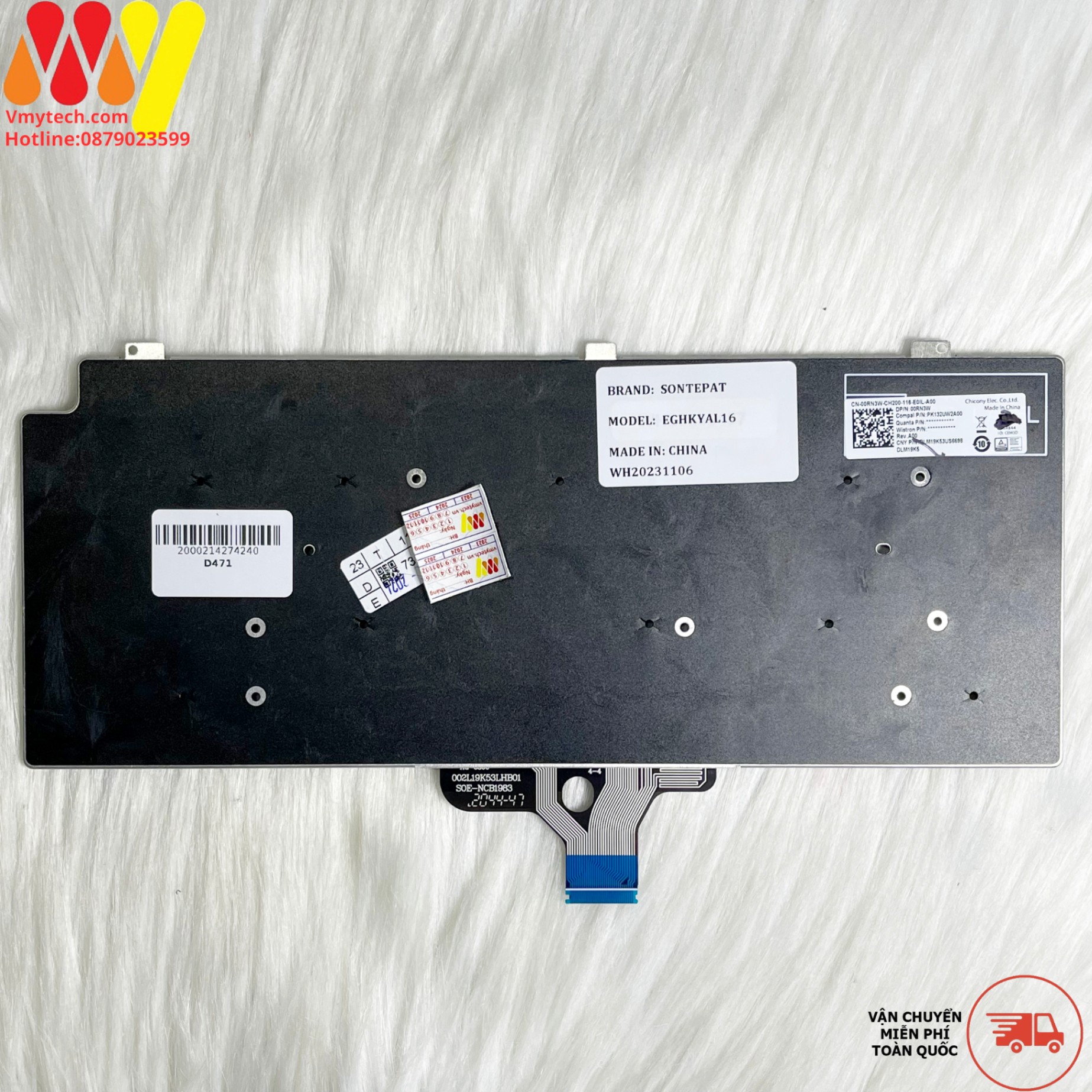 Bàn phím laptop Dell Latitude 5320 5330 7310 7320 7330 (CÓ ĐÈN)
