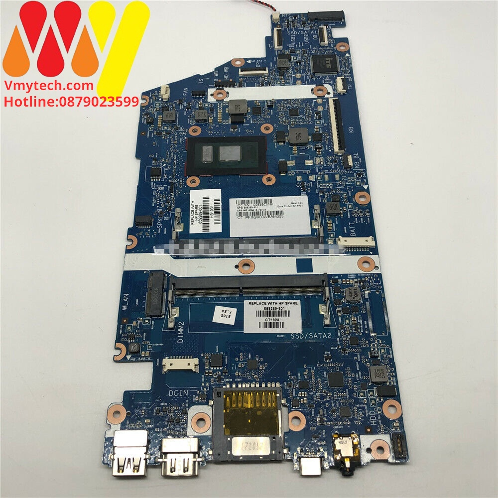MAIN thay thế dùng cho HP 15-AS I5-7200U mã : Mã Main 859289-601, 6050a2857201