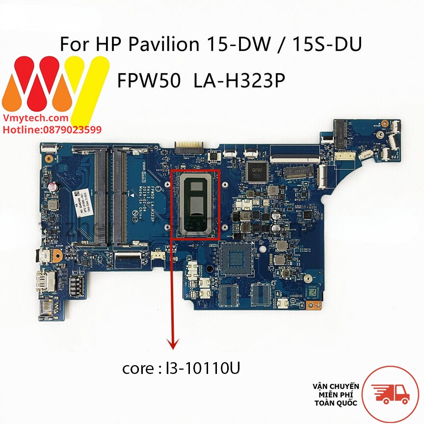 Main thay thế Laptop HP 15S-DU 15-DW 15S-DU0059TU 15T-DW000 15S-DU0096TU Mã main : la-h323p