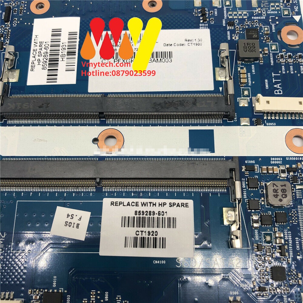 MAIN thay thế dùng cho HP 15-AS I5-7200U mã : Mã Main 859289-601, 6050a2857201