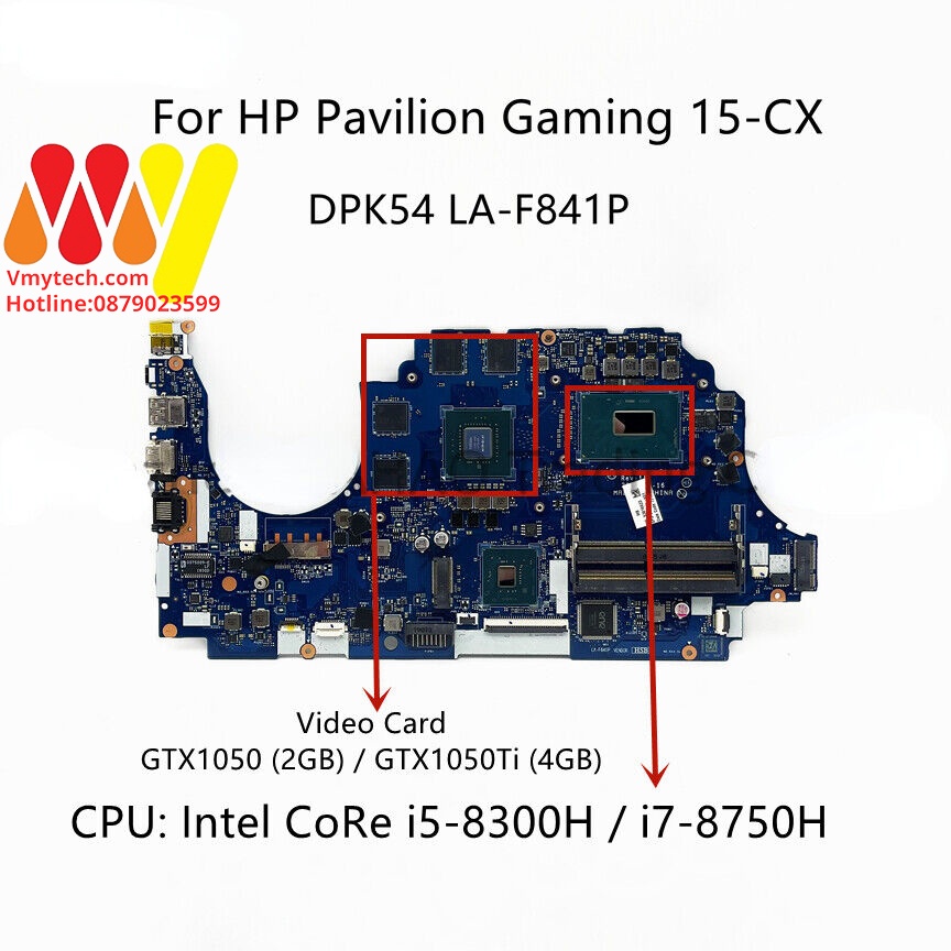 MAIN thay thế dùng cho laptop HP 15CX I5-8300H mã : la-f841p