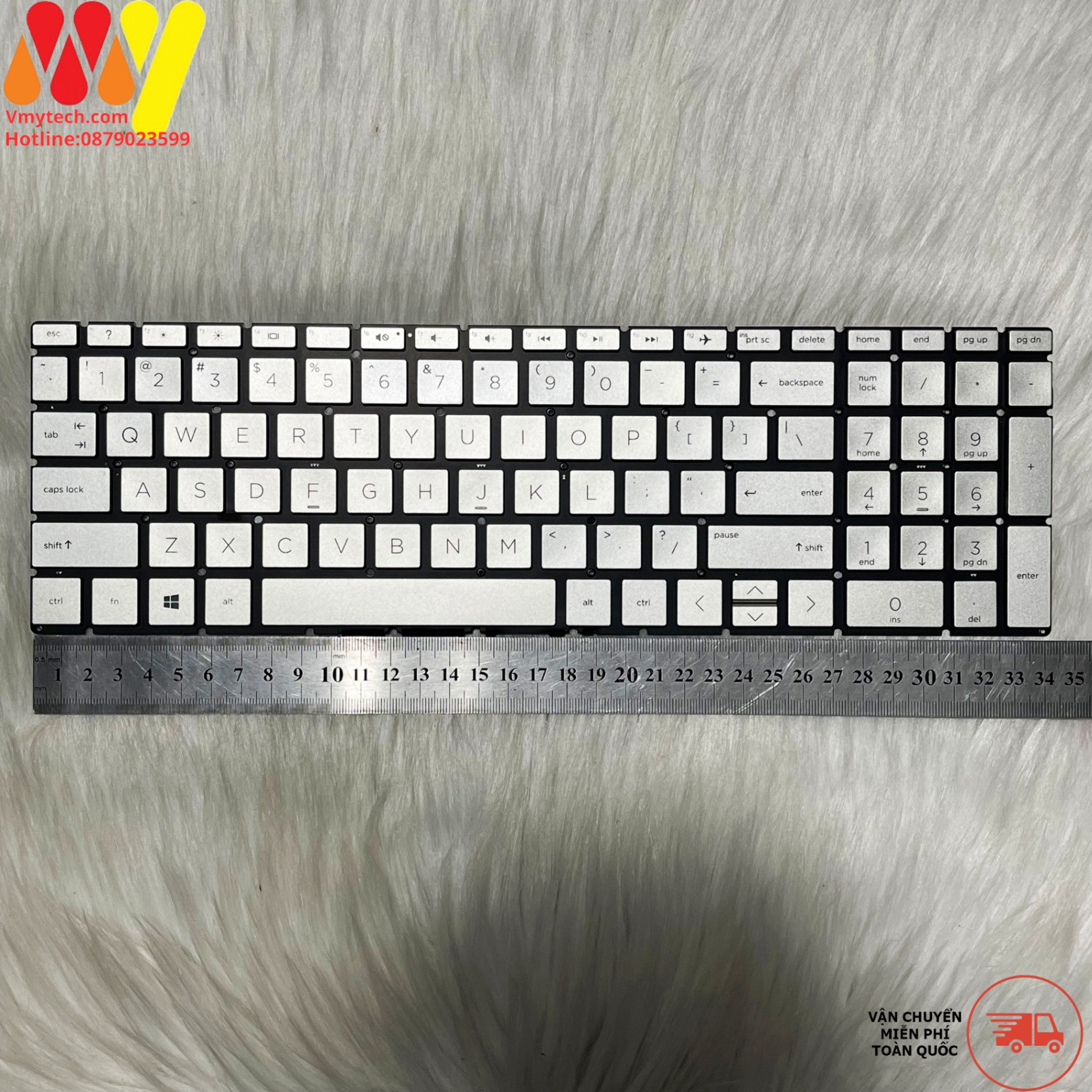 Bàn phím laptop HP 15-DA 15-DB 15-CS 15-DX 15-CN 15-CH 15S-DU 17-CA 17-by 250-G7 255-G7 MÀU VÀNG GOLD Led