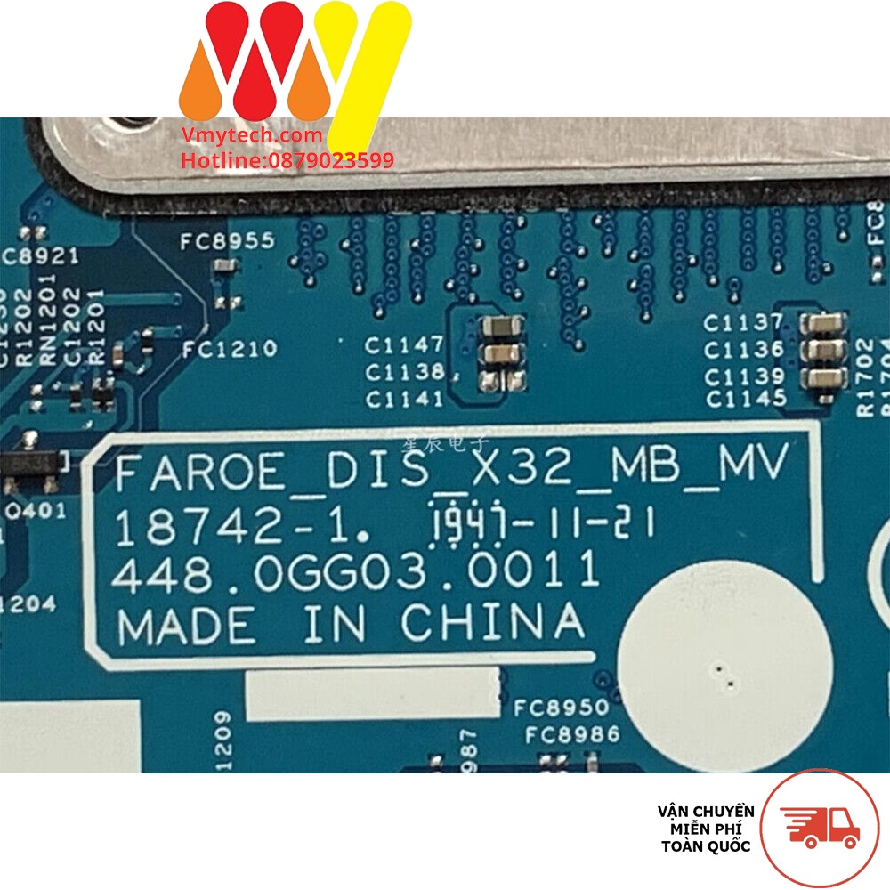 MAIN thay thế dùng cho Laptop HP 14DH I5-8265U mã : l52932-601, 18742-1
