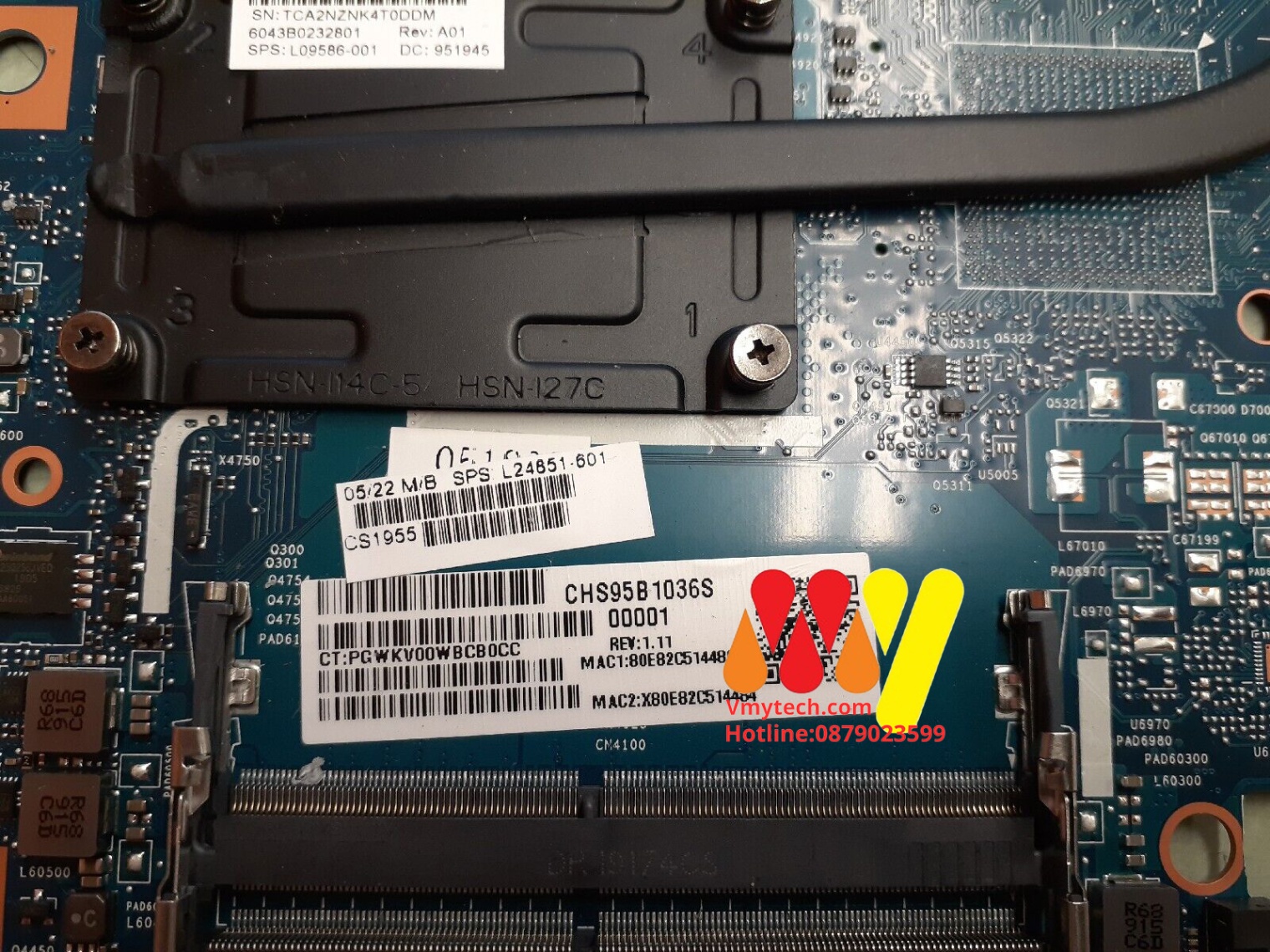 MAIN thay thế cho Laptop HP 650G4 I5-8250U HP 650 G4 Mã : 6050a2930001