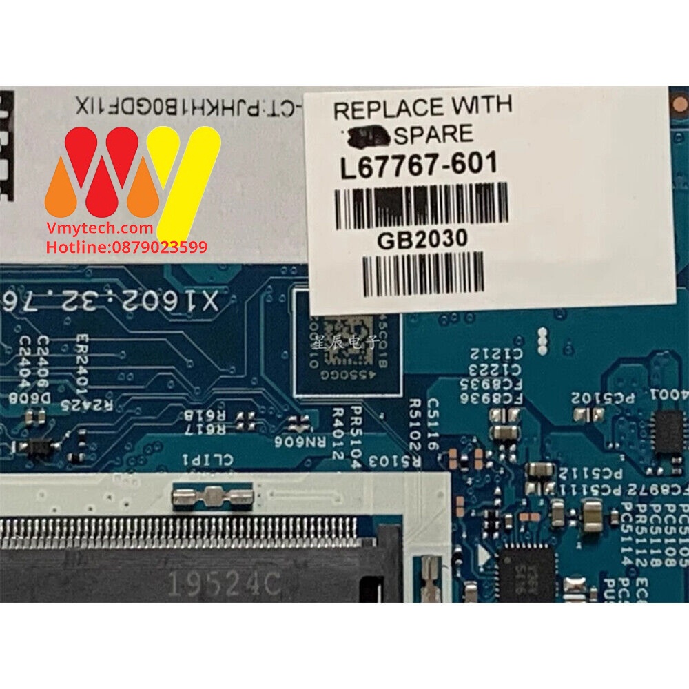 MAIN thay thế dùng cho Laptop HP 14DH I5-8265U mã : l52932-601, 18742-1