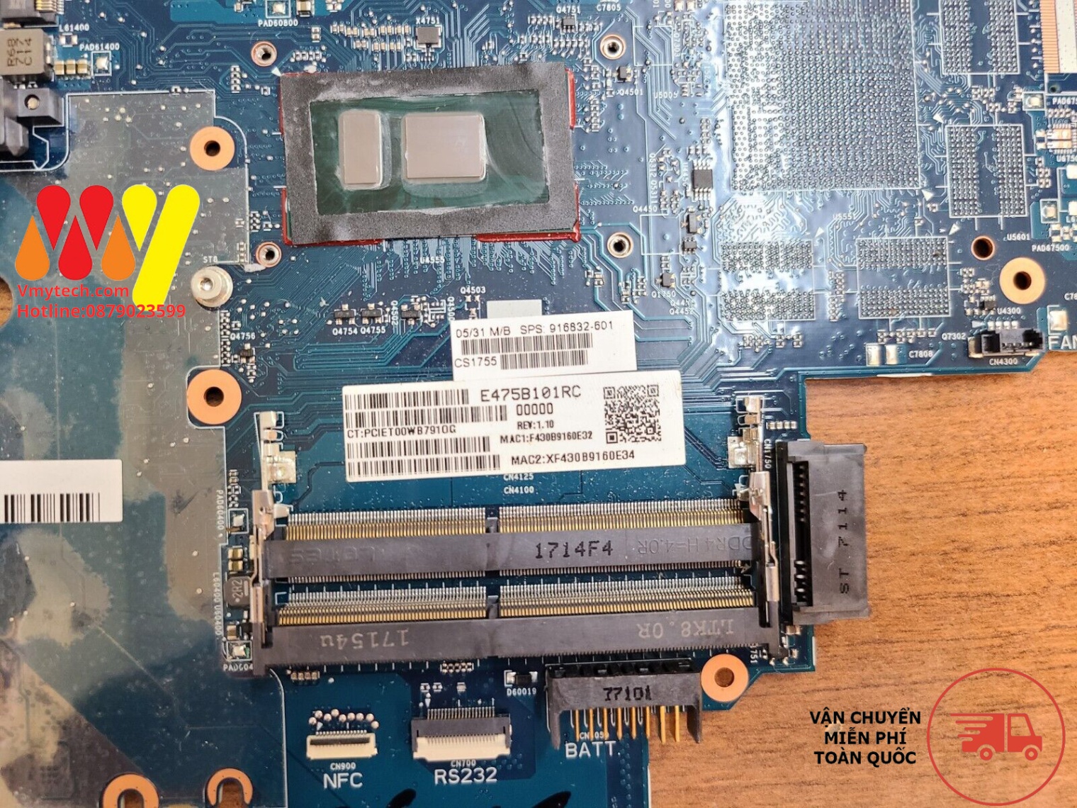 MAIN thay thế dùng cho Laptop HP 640G3 I5-7200U mã : 6050a2860101