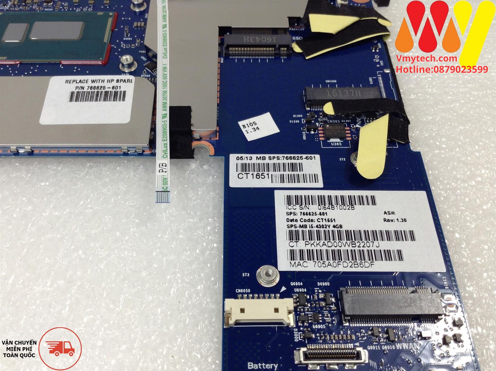 MAIN thay thế dùng cho HP PRO X2 mã : 766625-601