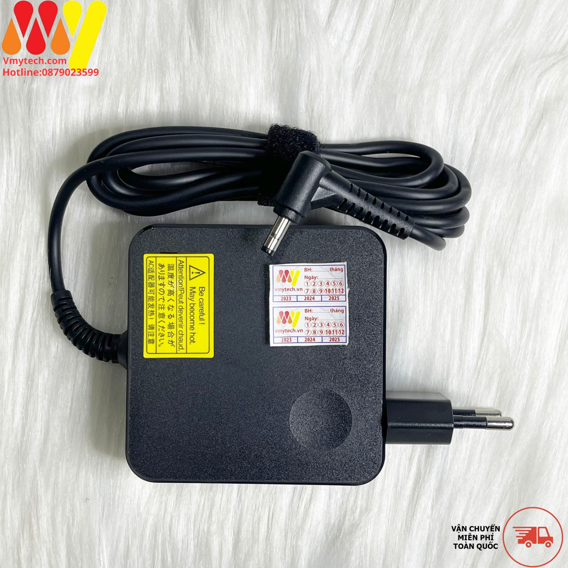 Adapter, Sạc Laptop Lenovo 20V-3.25A(65W) Củ vuông chân đạn