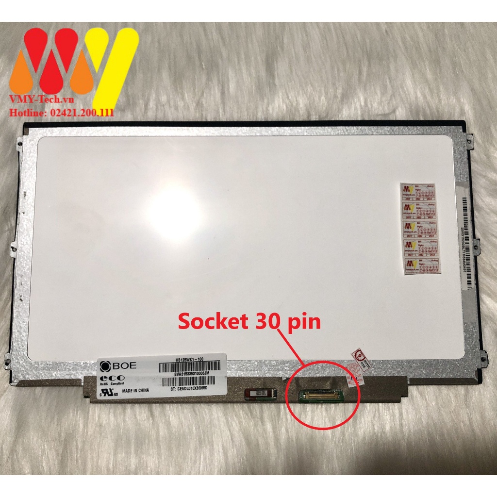 LCD, Màn Hình 12.5inch 30 PIN Dùng cho Dell E7240, E7250 Mã : hb125wx1-201, 510