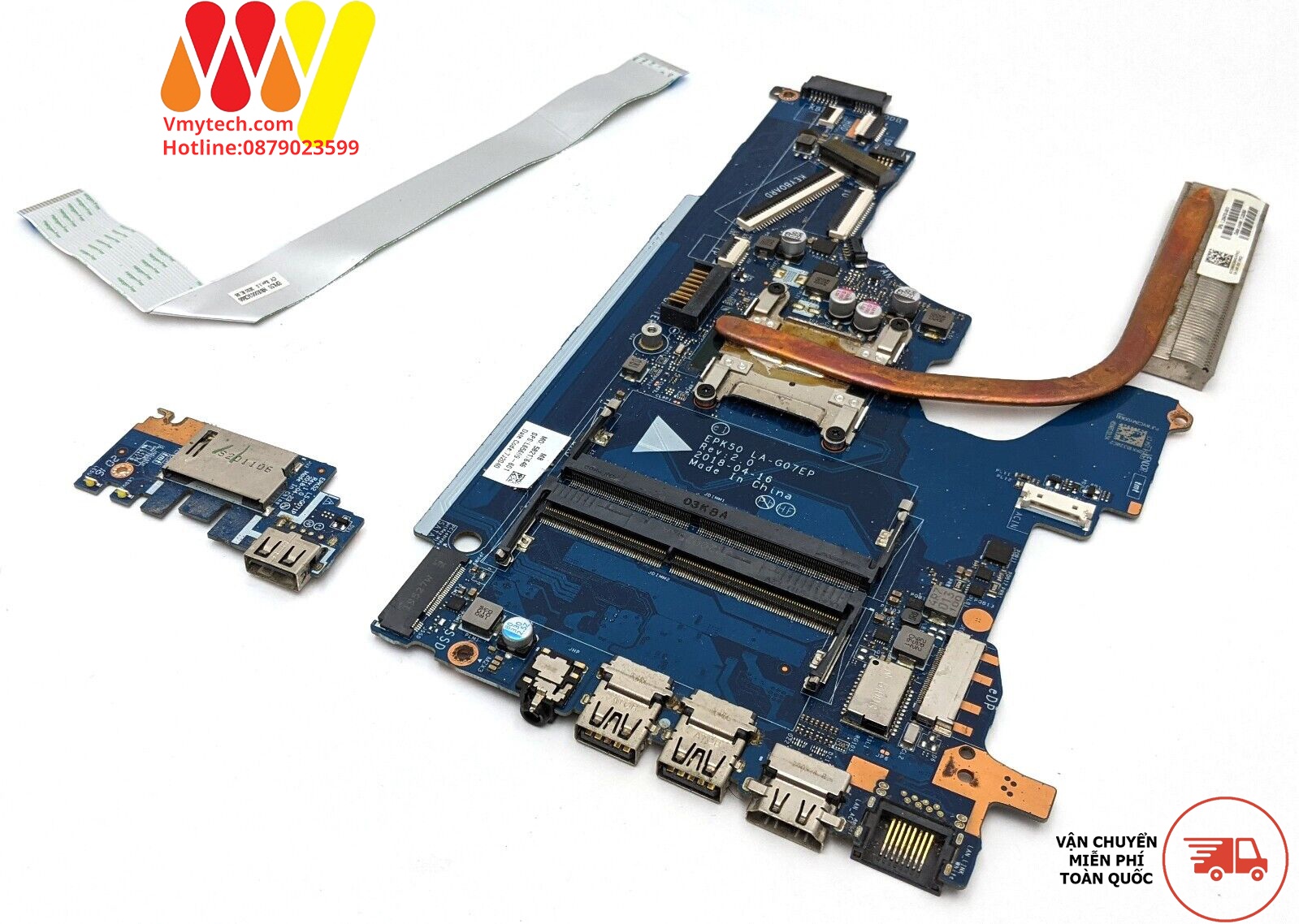 MAIN thay thế cho Laptop HP 15DA I3-7020 mã : la-g07ep