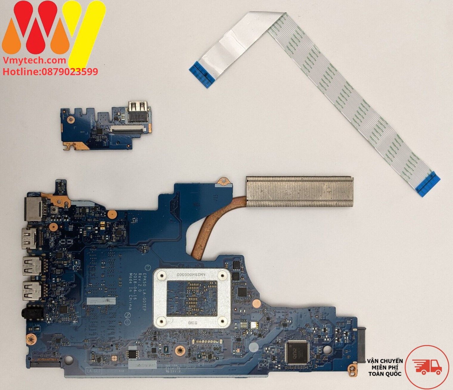 MAIN thay thế cho Laptop HP 15DA I3-7020 mã : la-g07ep
