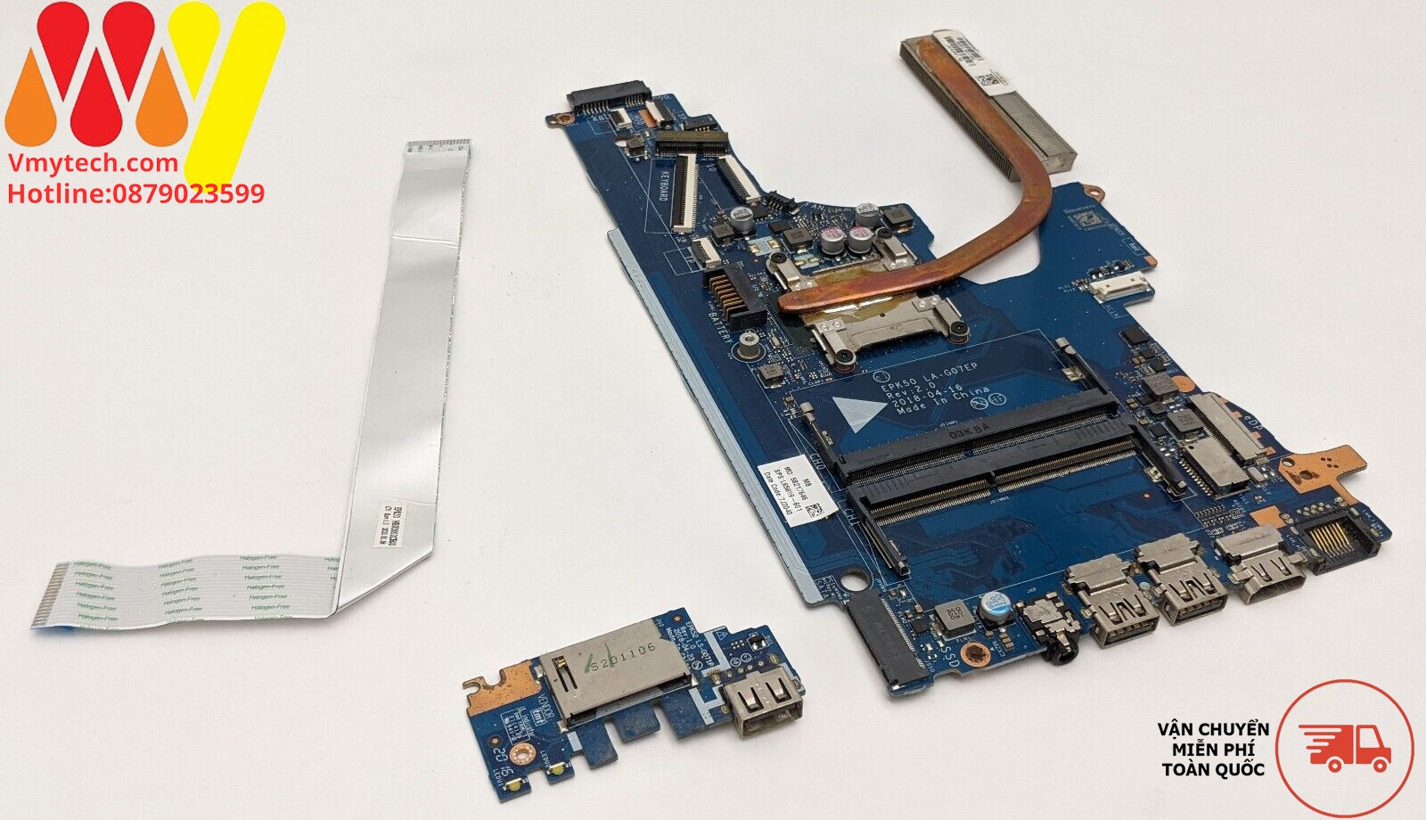 MAIN thay thế cho Laptop HP 15DA I3-7020 mã : la-g07ep
