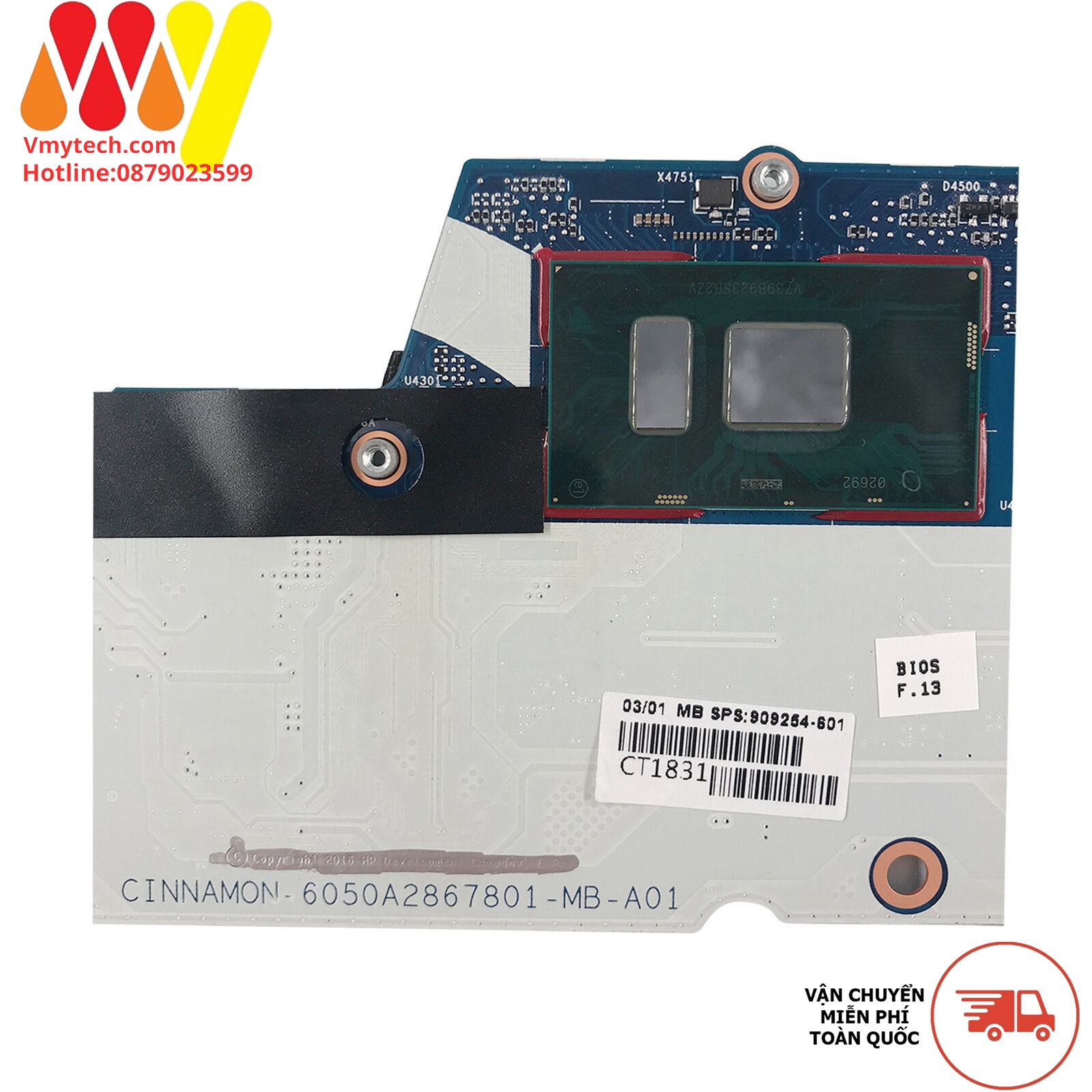 MAIN thay thế dùng cho Laptop HP ENVY 13T-AB I7-7500 mã : 6050a2867801-mb-a01