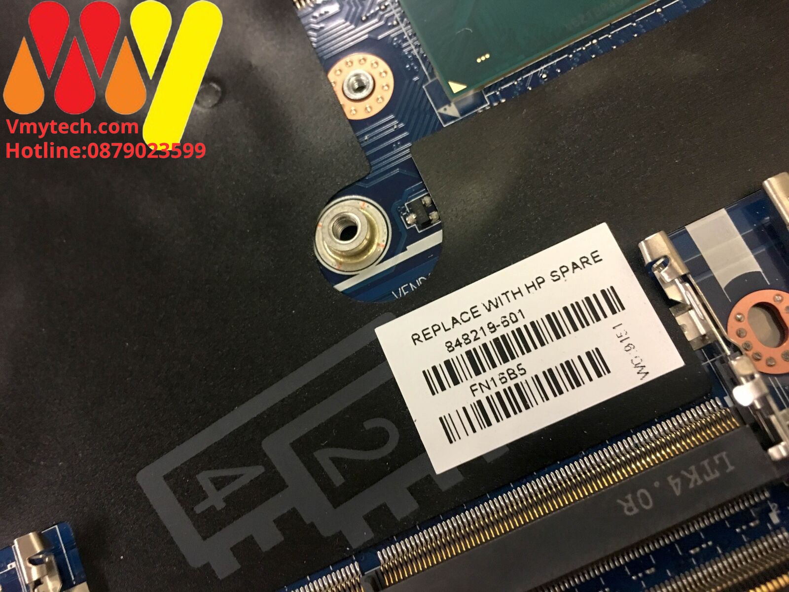 MAIN thay thế dùng cho Laptop HP ZBOOK 15-G3,17-G3 Chip core m3-6y30 mã : La-C381p, 848219-601