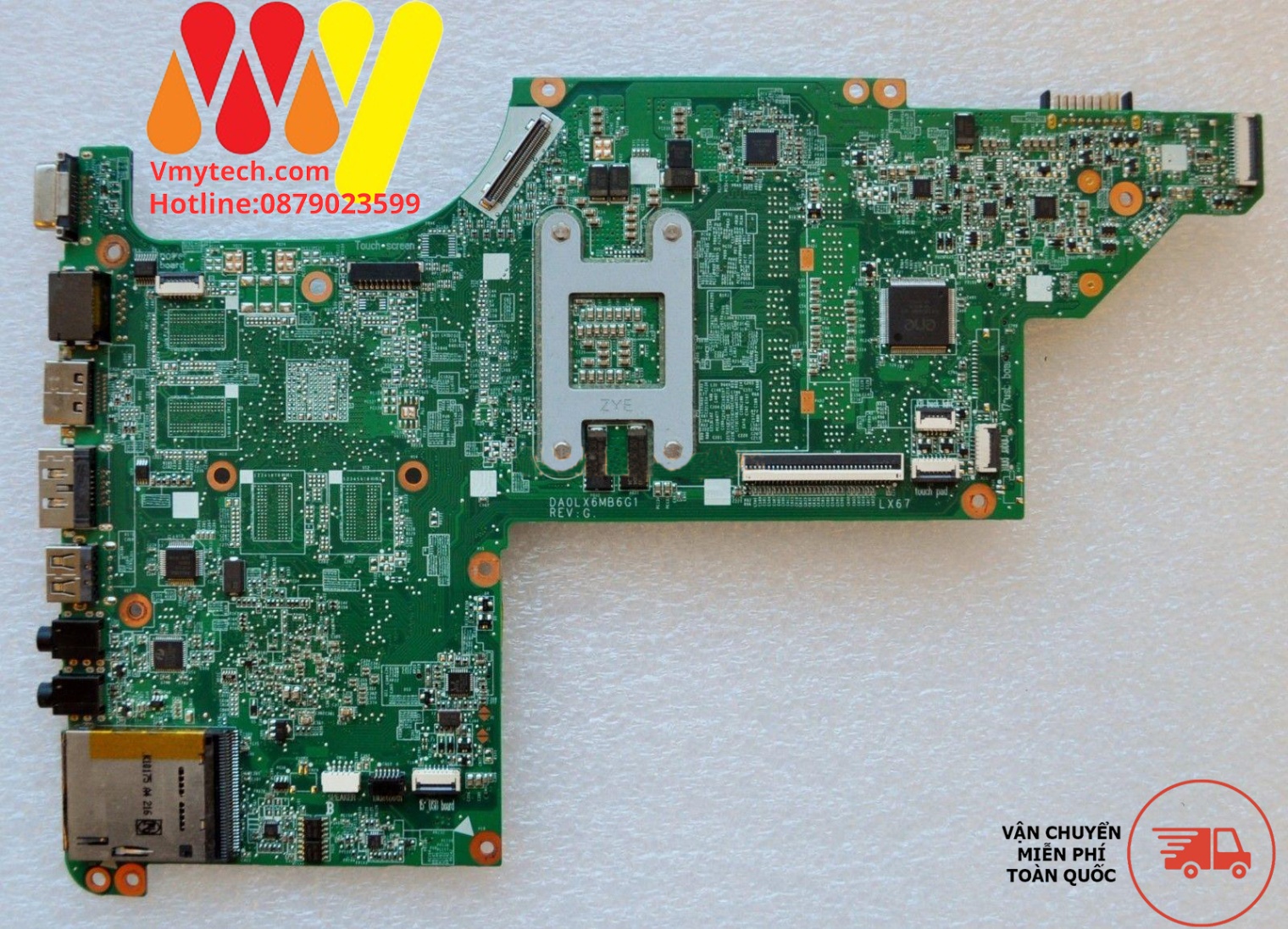MAINBOARD LAPTOP HP PAVILION DV6 DV6-3000 mã : DA0LX6MB6F1, DA0LX6MB6H1
