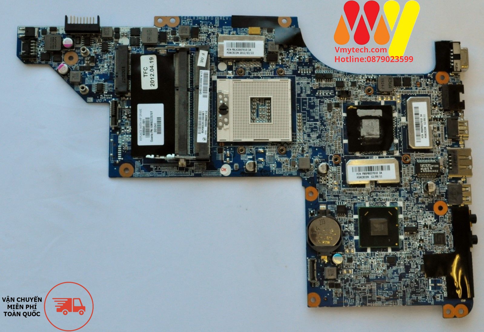 MAINBOARD LAPTOP HP PAVILION DV6 DV6-3000 mã : DA0LX6MB6F1, DA0LX6MB6H1