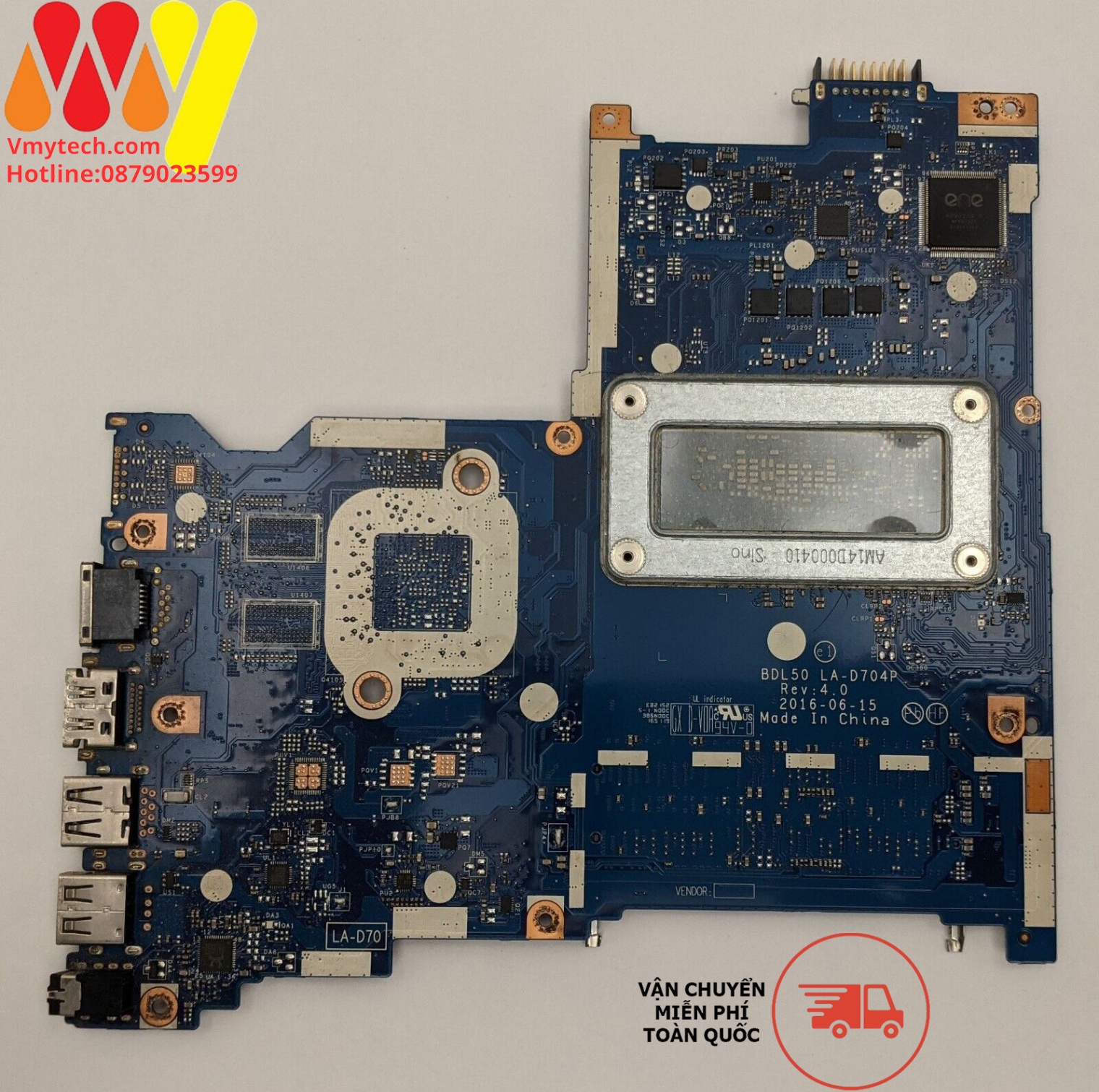 MAIN thay thế dùng cho Laptop HP 15AY I7-6500 VGA mã : LA-D704P