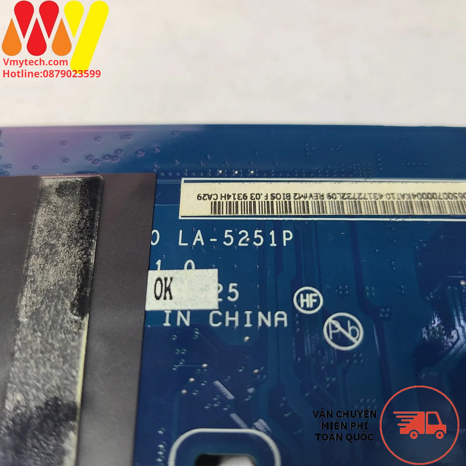 MAIN thay thế dùng cho Laptop HP 2540P I7-620M mã : LA-5251P, 598762-001